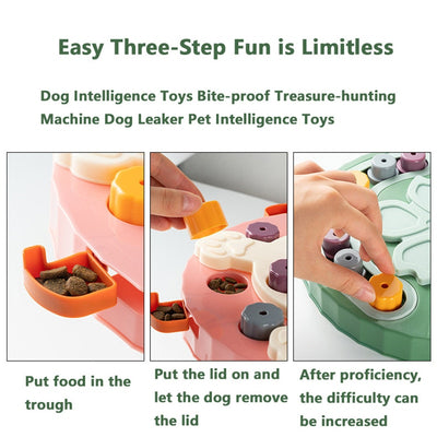 Interactive Slow Feeding Dog Puzzles